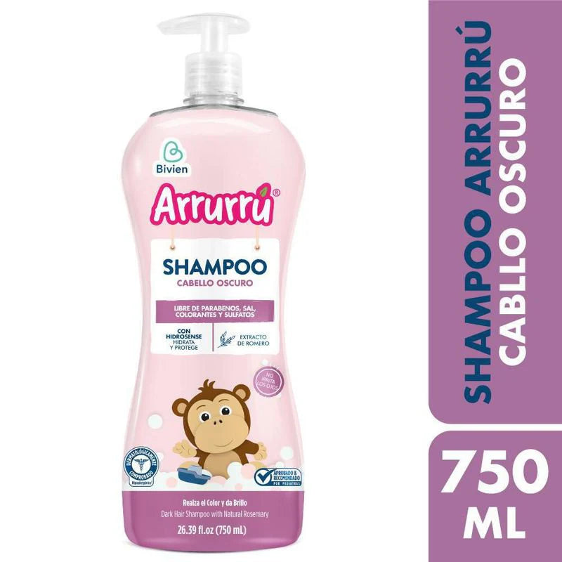 ARRURRU SHAMPOO CABELLO OSCURO x 750ml