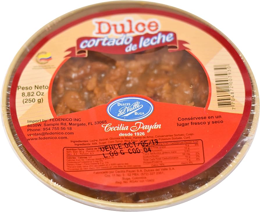 DULCES DEL VALLE CORTADO MATE x 250 Gr