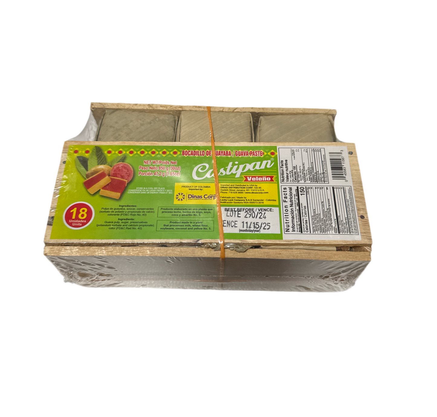 BOCADILLO VELEÑO HOJA x 18 Und