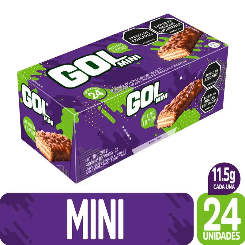 Chocolatina Gol Mini Caja x 24 Unid