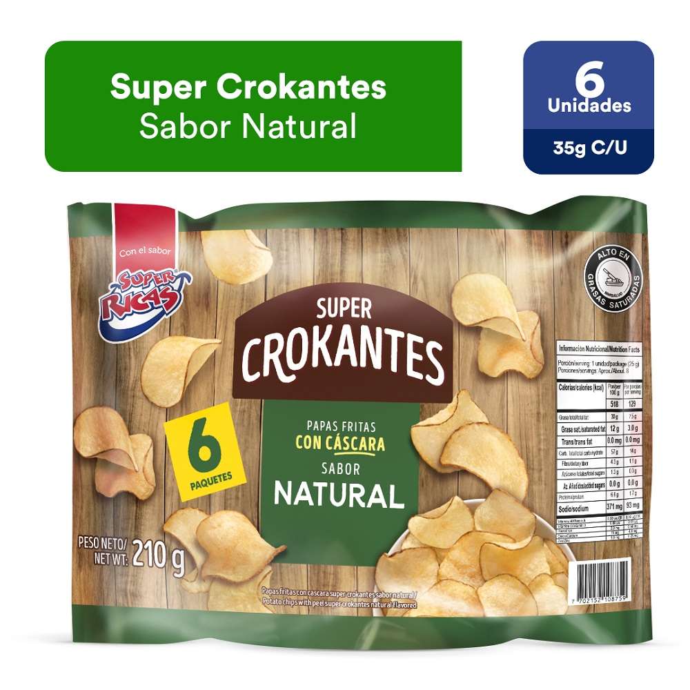 Súper Ricas Crocantes Original Display x 6