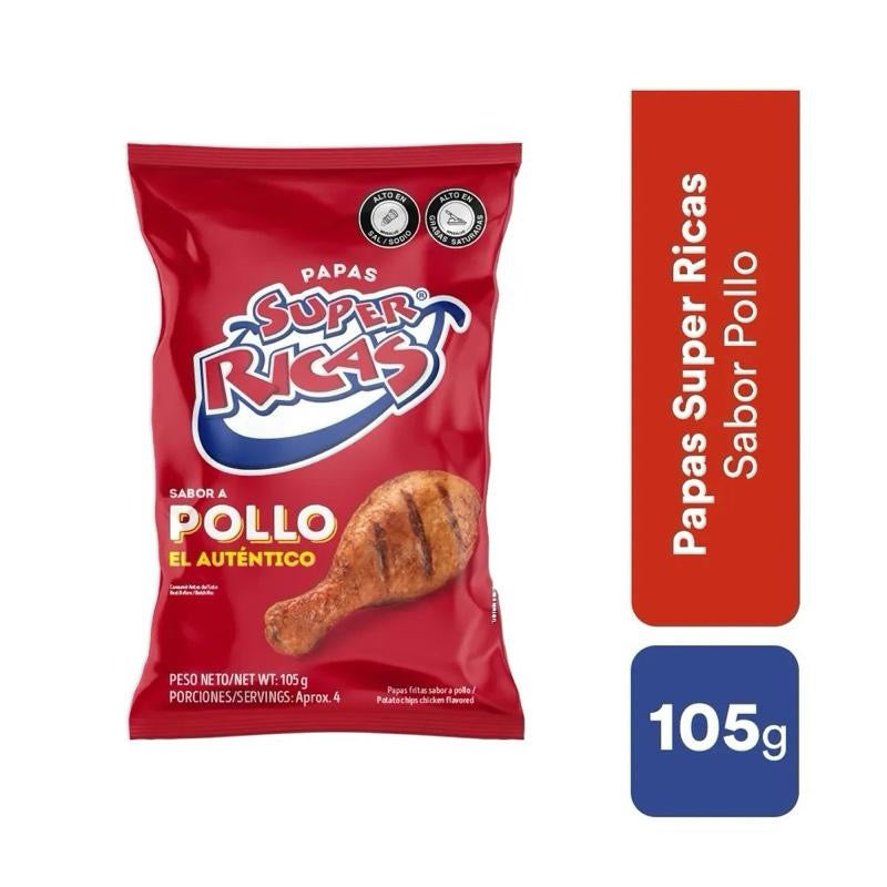 Papas Super Ricas de Pollo x 105g
