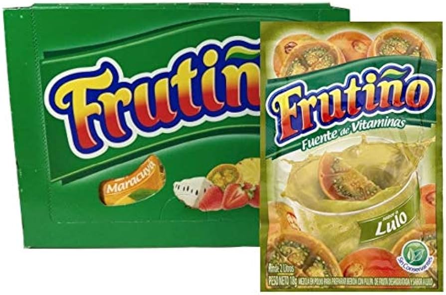 FRUTIÑO Fruit Powdered Drink Mix - Box of 20 Pouches