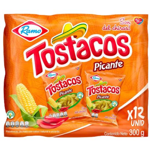 TOSTACOS PICANTE DISPLAY x 12 UND